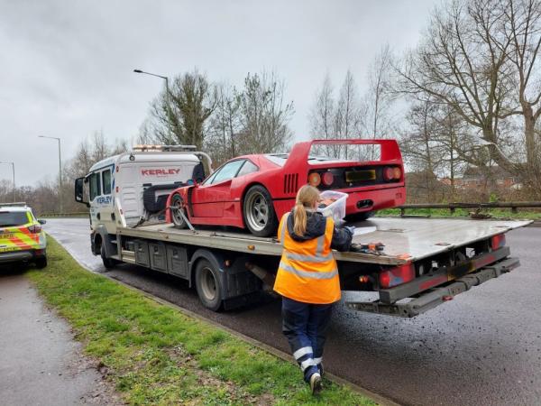 Ferrari F40 Seized From Driver With No Insurance