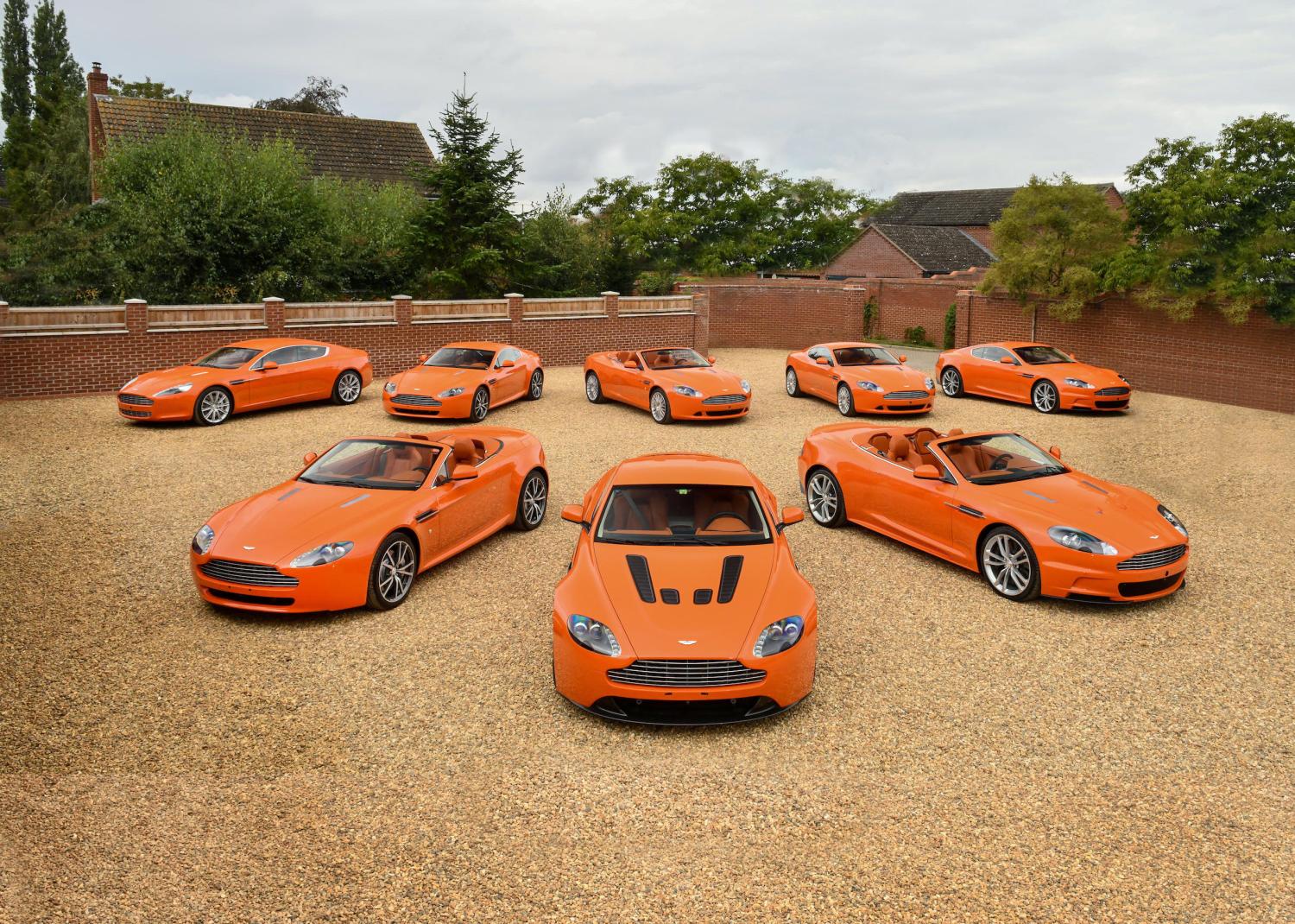 Very Orange Collection Of Aston Martins Up For Auction