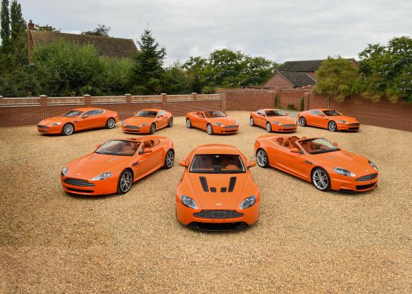 Very Orange Collection Of Aston Martins Up For Auction