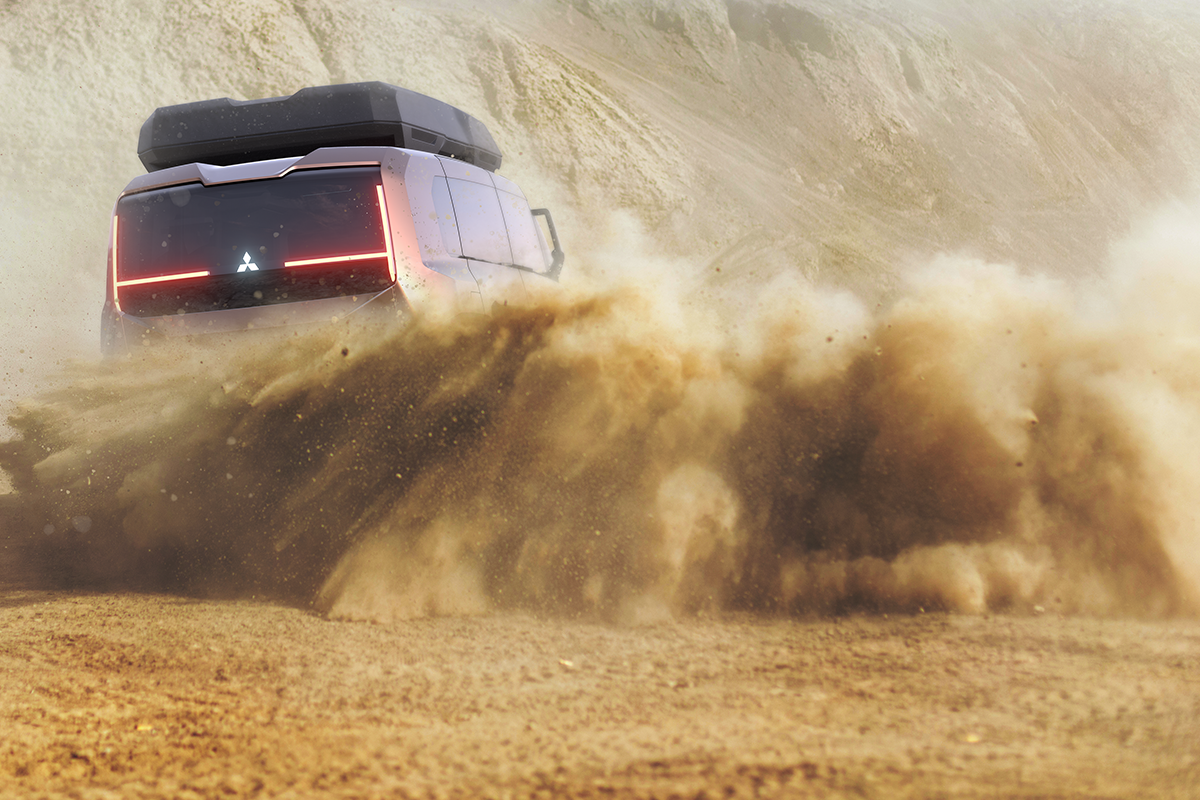 This Dirt-Shredding Mitsubishi EV Concept Could Preview a New Delica